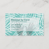 Carte De Visite Thème de massage Zen (Devant)