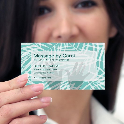 Carte De Visite Thème de massage Zen