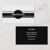 Carte De Visite Thème de mécanicien de voiture (Devant / Derrière)