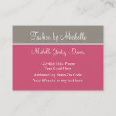 Carte De Visite Thème de mode (Dos)