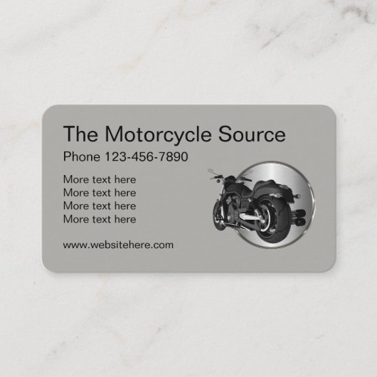 Carte De Visite Thème de moto cool (Devant)