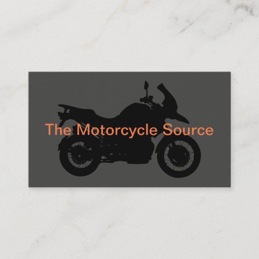 Carte De Visite Thème de moto design simple (Devant)