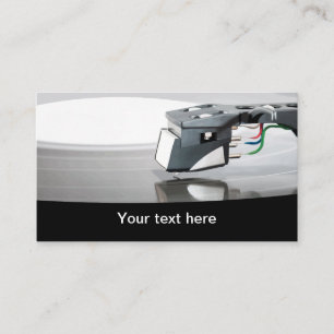 Carte De Visite Thème de musique Retro Vinyl Record