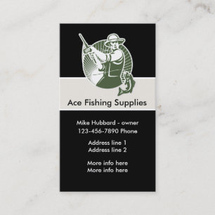 Carte De Visite Thème de pêche