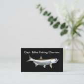 Carte De Visite Thème de pêche au tarpon (Debout devant)