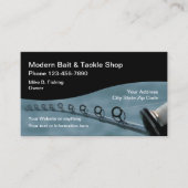 Carte De Visite Thème de pêche moderne (Devant)