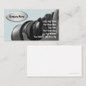 Carte De Visite Thème de photographe de Digitals (Devant / Derrière)