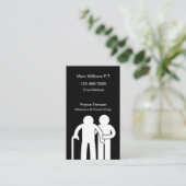 Carte De Visite Thème de physiothérapie Médicale (Debout devant)