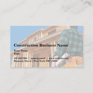 Carte De Visite Thème de planification de construction architectur