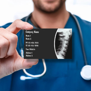 Carte De Visite Thème de radiologie à rayons X médicaux