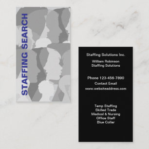 Carte De Visite Thème de ressources humaines et de staffing