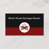 Carte De Visite Thème de restaurant de saucisses grillées (Devant)