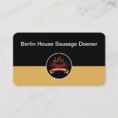 Carte De Visite Thème de restaurant de saucisses grillées (Devant)