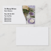 Carte De Visite Thème de santé de massage (Devant / Derrière)