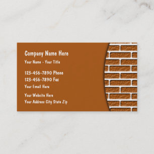 Carte De Visite Thème de service de construction