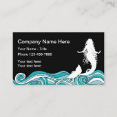 Carte De Visite Thème de sirène de plage (Devant)