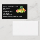 Carte De Visite Thème de Smoothie Café Moderne (Devant / Derrière)