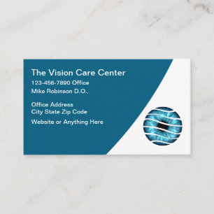 Carte De Visite Thème de soins oculaires de vision médicale