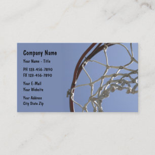 Carte De Visite Thème de sport de basket-ball