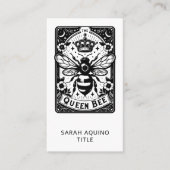 Carte De Visite Thème de Tarot Queen Bee (Devant)