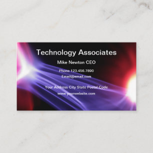 Carte De Visite Thème de technologie Design Cool