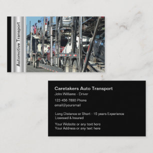 Carte De Visite Thème de transport de voitures automobiles