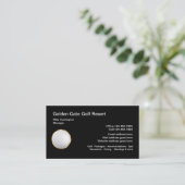 Carte De Visite Thème de vacances golf classique (Debout devant)