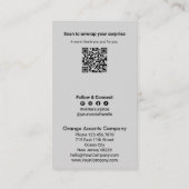 Carte De Visite Thème de vin multicouche - Surprise QR Merci d'hiv (Dos)