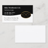 Carte De Visite Thème de vision d'un ophtalmologue classique (Devant / Derrière)