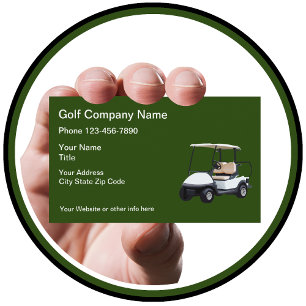 Carte De Visite Thème de voiturette de golf