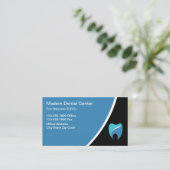 Carte De Visite Thème dentaire du bureau dentaire moderne (Debout devant)