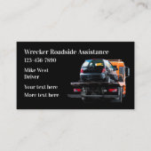 Carte De Visite Thème d'épave de remorquage automobile (Devant)