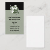 Carte De Visite Thème d'équipement de pêche (Devant / Derrière)