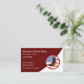 Carte De Visite Thème des anciens combattants patriotiques américa (Debout devant)