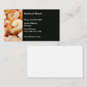 Carte De Visite Thème des crevettes de fruits de mer (Devant / Derrière)