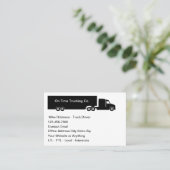 Carte De Visite Thème d'expédition simple pour chauffeur de camion (Debout devant)