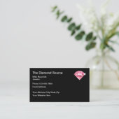 Carte De Visite Thème Diamant Joaillier Professionnel (Debout devant)
