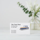 Carte De Visite Thème du bateau touristique de River Nature (Debout devant)