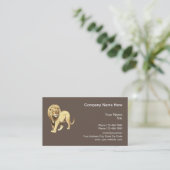 Carte De Visite Thème du lion de la nature sauvage (Debout devant)