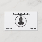 Carte De Visite Thème du logo Celtic Viking (Devant)