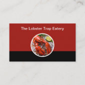 Carte De Visite Thème Du Restaurant Homard Et Fruits De Mer (Devant)