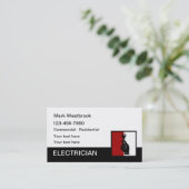 Carte De Visite Thème électronique moderne unique (Debout devant)