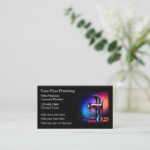 Carte De Visite Thème Faucet de cuisine du service de plomberie (Debout devant)