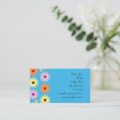 Carte De Visite Thème Fleurs de Printemps (Debout devant)