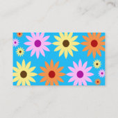 Carte De Visite Thème Fleurs de Printemps (Dos)
