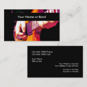 Carte De Visite Thème frais de musique (Devant / Derrière)