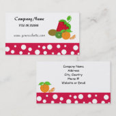 Carte De Visite Thème Fruit (Devant / Derrière)