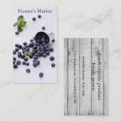 Carte De Visite Thème Fruits de marché des agriculteurs (Devant / Derrière)