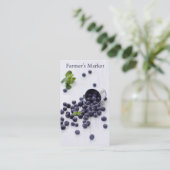 Carte De Visite Thème Fruits de marché des agriculteurs (Debout devant)