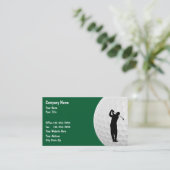 Carte De Visite Thème Golf Sports (Debout devant)